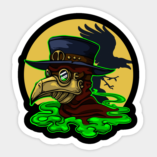 the Plague Doctor Sticker by awesome98